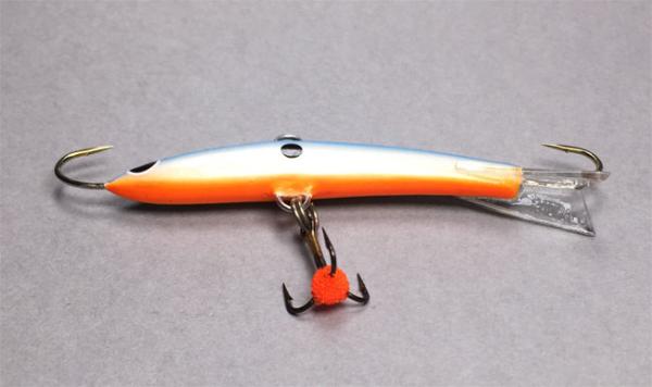 Balance Jig Hopeakala, Farbe: Blue Black-Dot Orange UV33B, 15 Gramm, Länge: 6,5 cm von The Finnsh Lure Company (Jarmo Rapala)